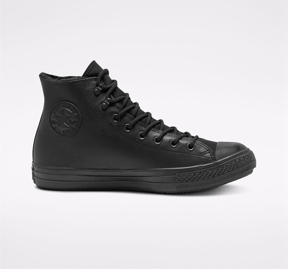 Black / Black / Black Converse Chuck Taylor All Star Winter Gore Tex Unisex Women's High Tops US | 18273-GDKY