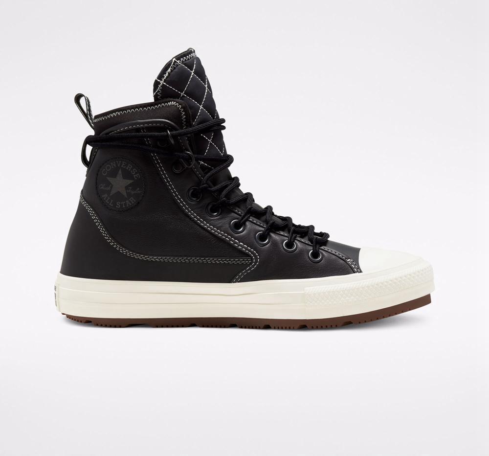 Black / Black / Egret Converse Chuck Taylor All Star All Terrain Counter Climate Unisex Women's High Tops US | 68574-BCMH