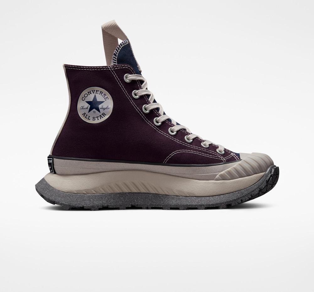 Black Cherry / Papyrus / Obsidian Converse Chuck 70 At Cx Counter Climate Unisex Men's High Tops US | 75812-VUEF