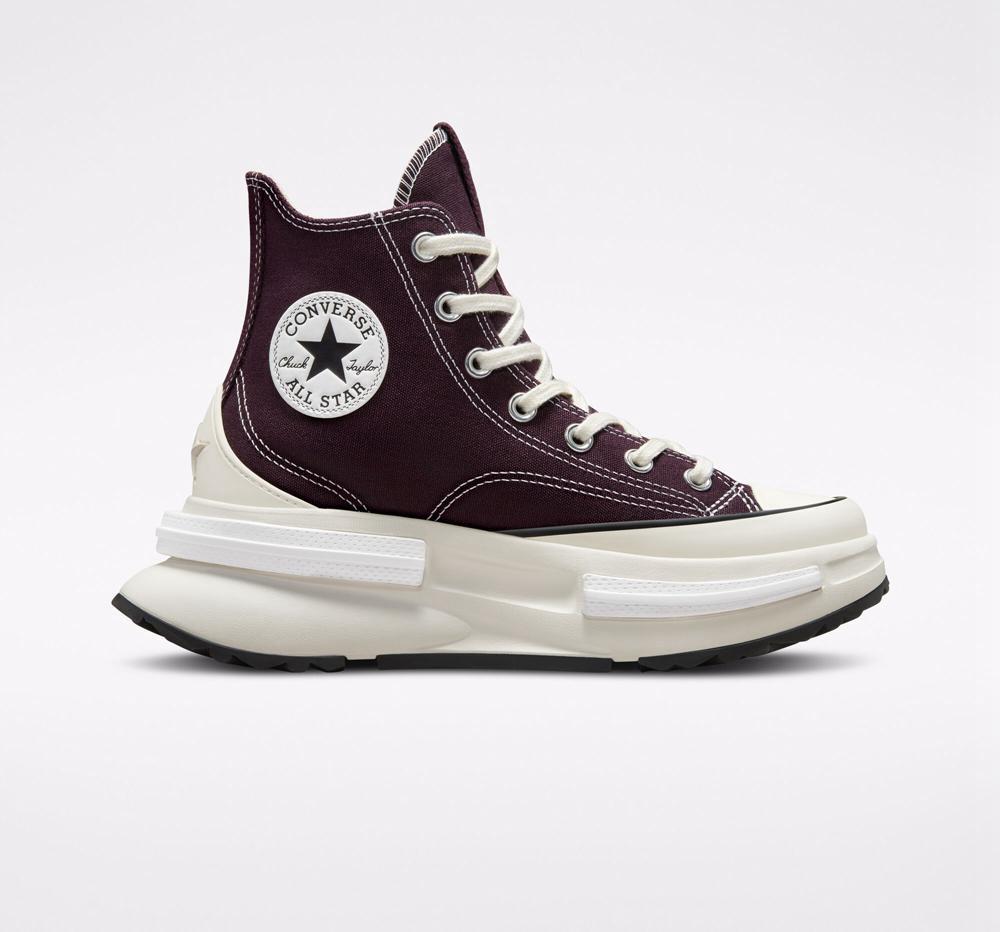 Black Cherry / White / Egret Converse Run Star Legacy Cx Unisex High Top Men's Platform Shoes US | 20376-IWDF