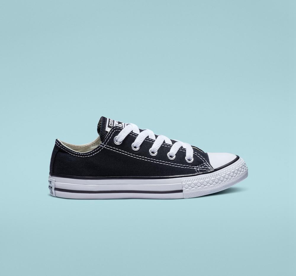 Black Converse Chuck Taylor All Star Classic Little Kids Boys' Low Tops US | 41209-BOKM