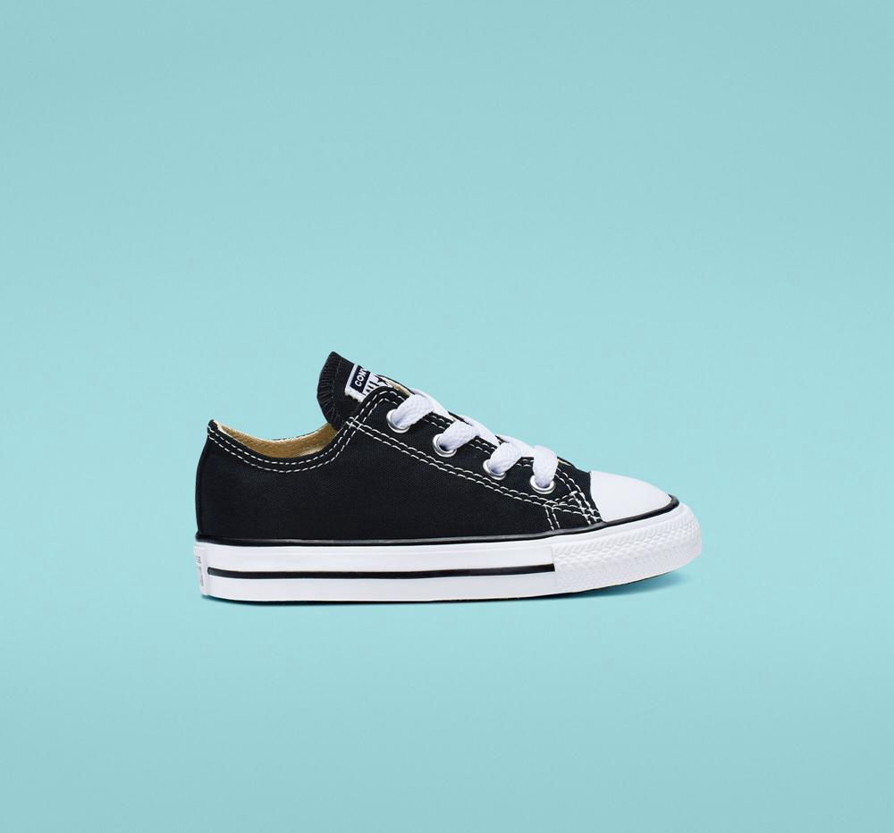 Black Converse Chuck Taylor All Star Classic Toddler Girls' Low Tops US | 80263-XNGH