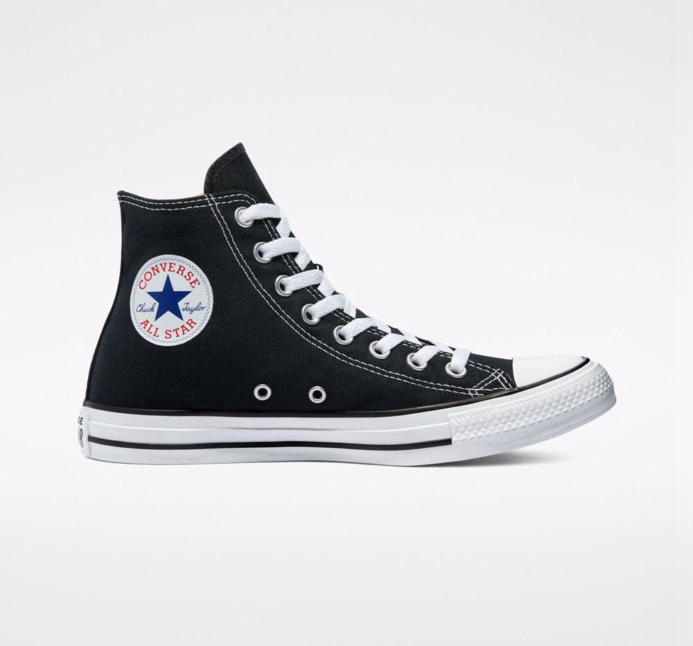 Black Converse Chuck Taylor All Star Classic Unisex Women's High Tops US | 81763-WEBU