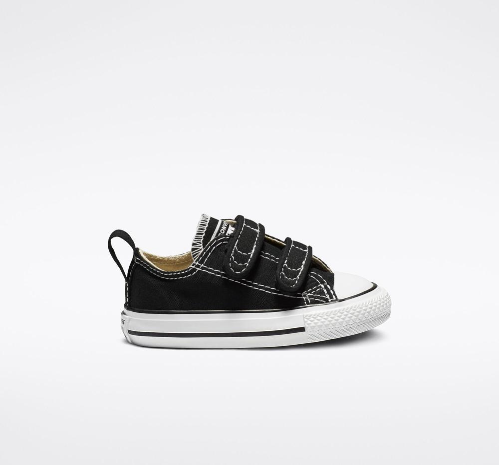 Black Converse Chuck Taylor All Star Easy On Toddler Girls' Low Tops US | 08236-JLZA