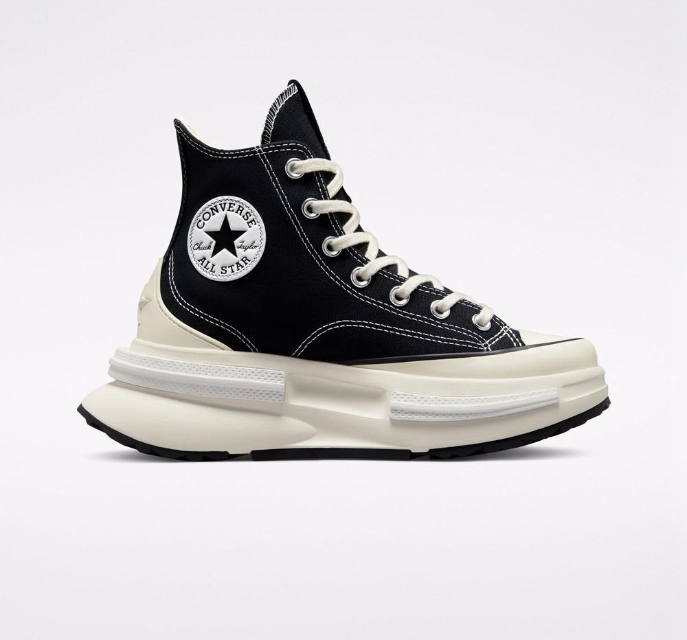 Black / Egret / White Converse Run Star Legacy Cx Unisex High Top Women's Platform Shoes US | 09523-NIUC