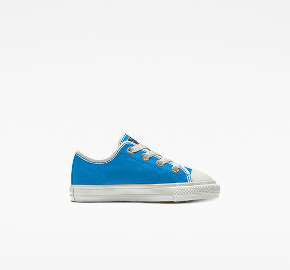 Blue Hero Converse Custom Chuck Taylor All Star By You Toddler Boys' Low Tops US | 90258-PQVU