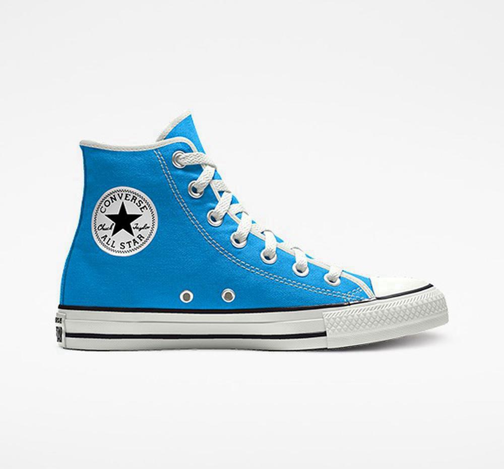 Bluehero Converse Custom Chuck Taylor All Star By You Unisex Women's High Tops US | 42985-IFCX