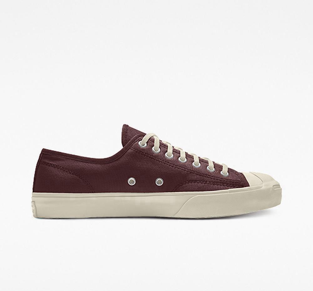 Brown Eldorado Converse Custom Jack Purcell Canvas By You Unisex Men's Low Tops US | 34168-ODCJ