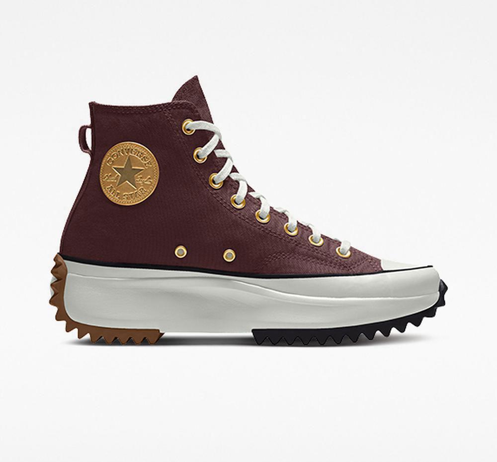 Brown Eldorado Converse Custom Run Star Hike By You Unisex Men's High Tops US | 80439-OYBG