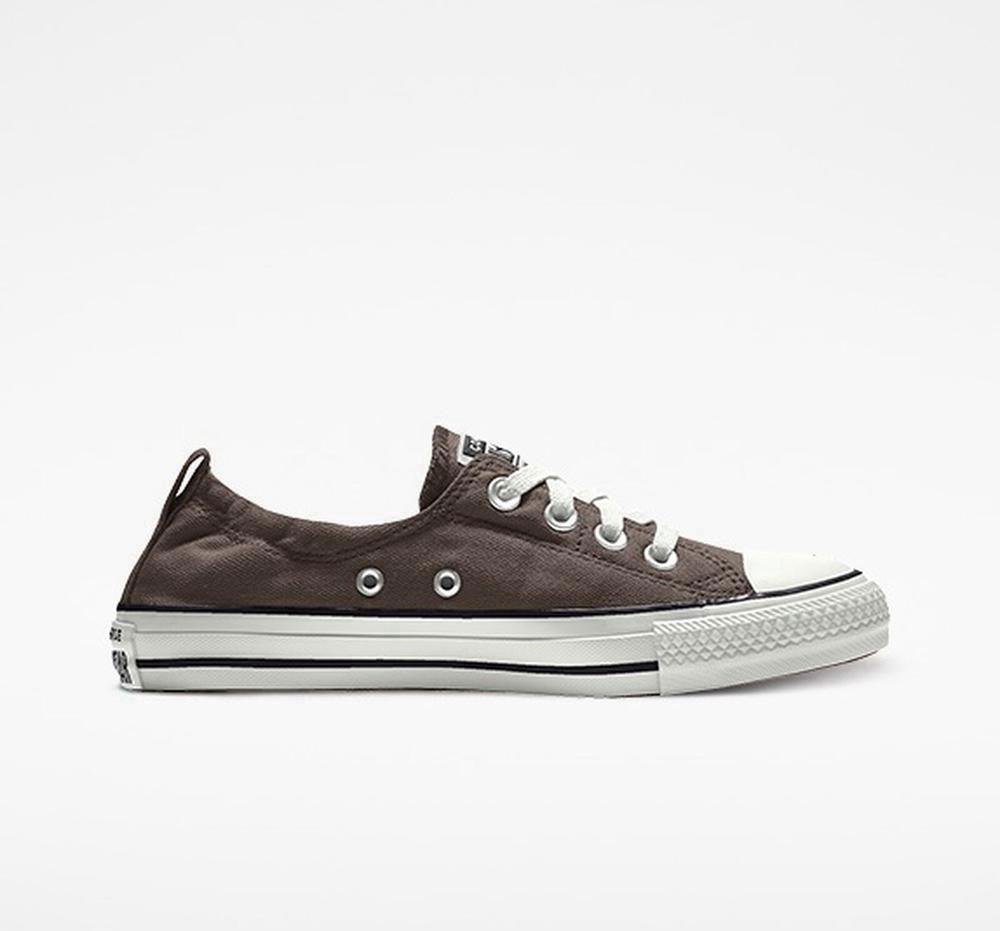 Brown Engine Smoke Converse Custom Chuck Taylor All Star Shoreline Slip By You Women's Low Tops US | 95076-NVAX