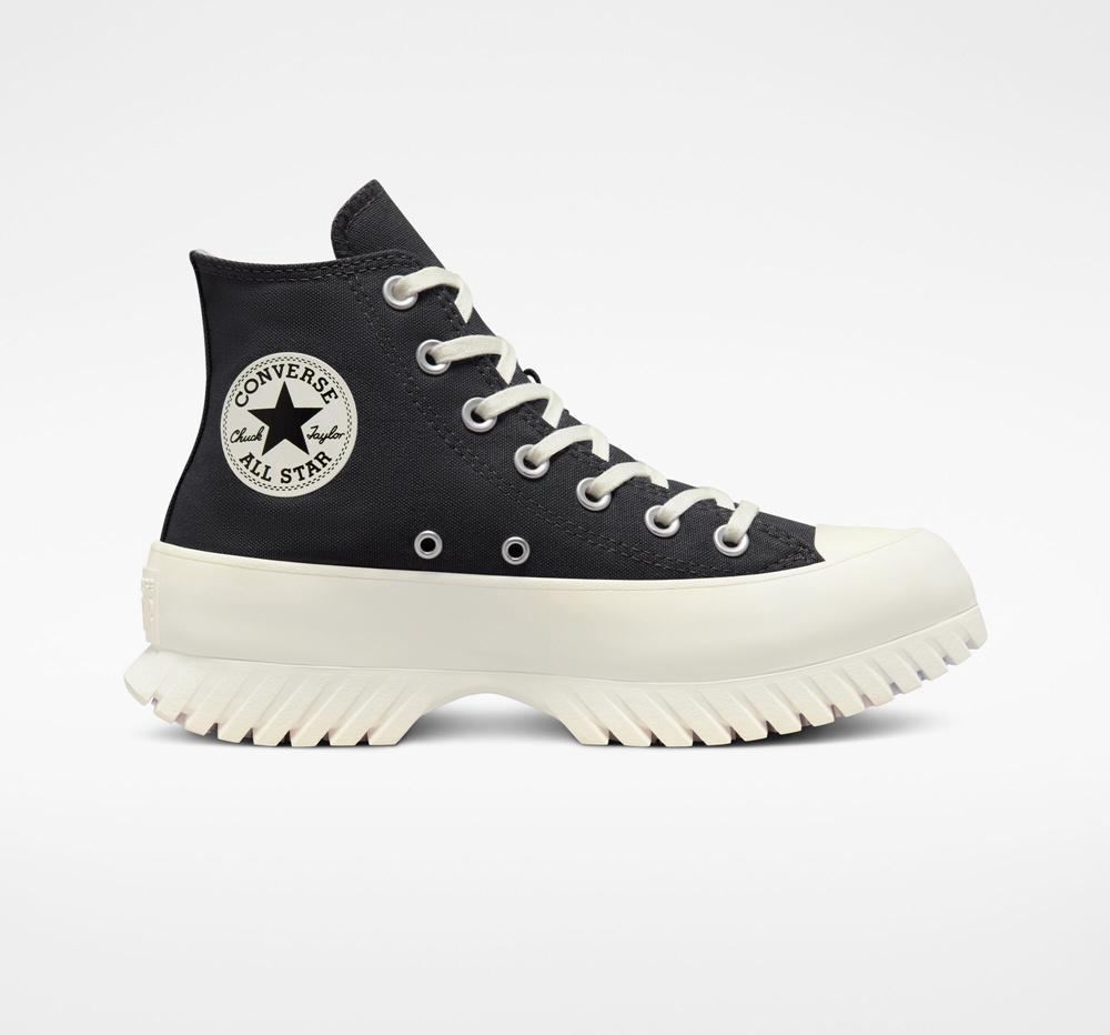 Dk Smoke Grey / Black / Egret Converse Chuck Taylor All Star Lugged 2.0 Unisex Women's High Tops US | 46397-QXLF