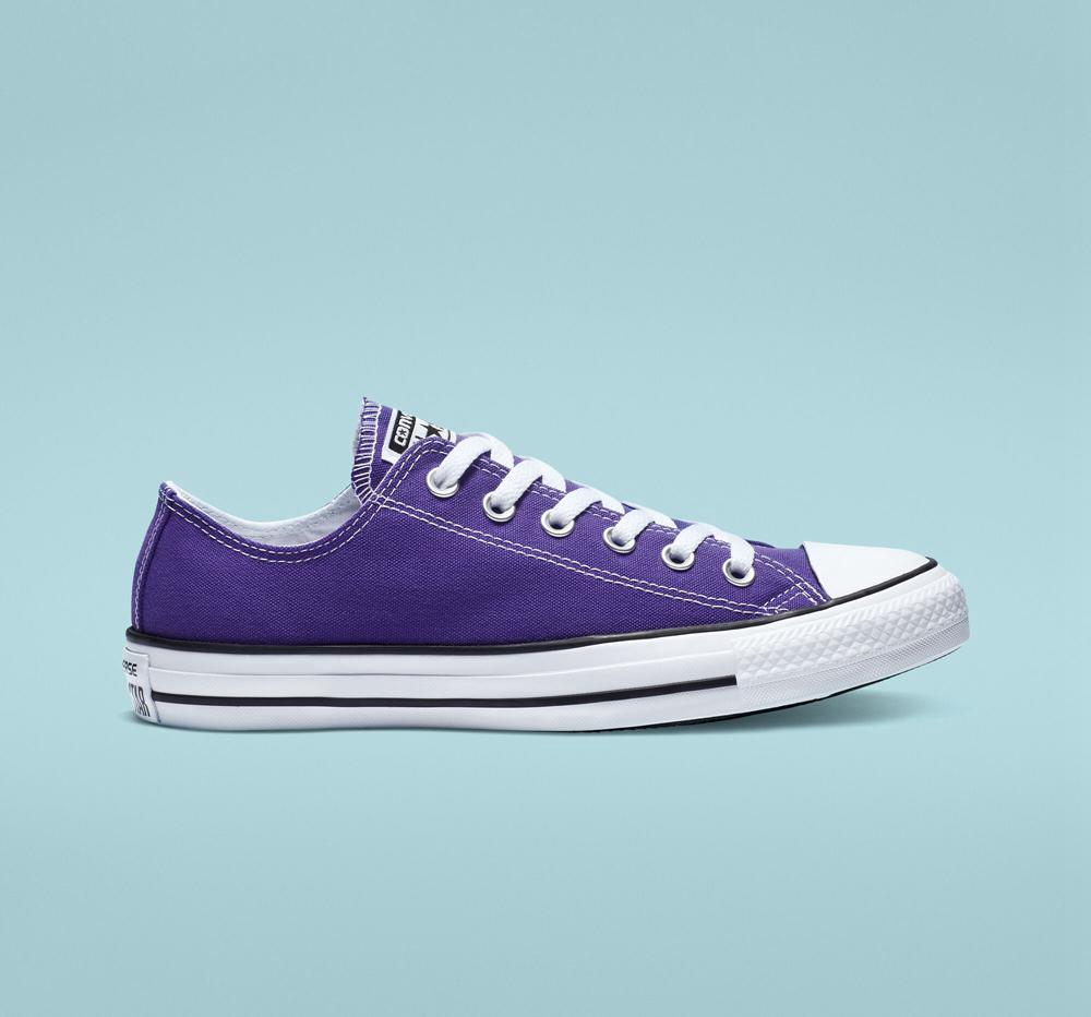 Electric Purple Converse Chuck Taylor All Star Classic Unisex Women's Low Tops US | 05931-TGQI