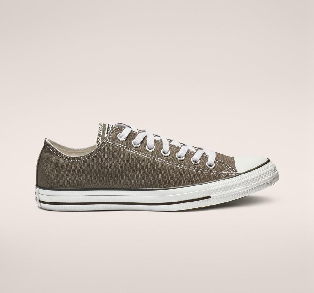 Grey Charcoal Converse Chuck Taylor All Star Classic Unisex Women's Low Tops US | 20481-EIWC