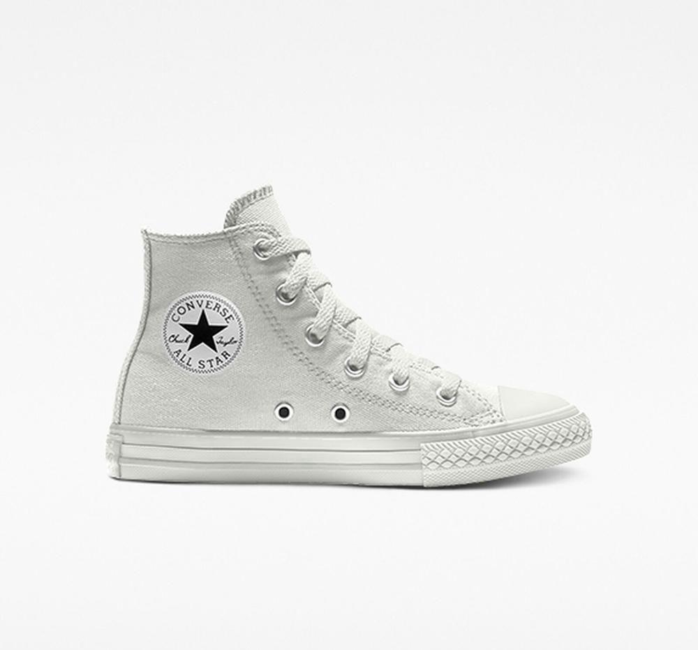 Grey Converse Custom Chuck Taylor All Star By You Little Kids Boys' High Tops US | 03879-HQOI