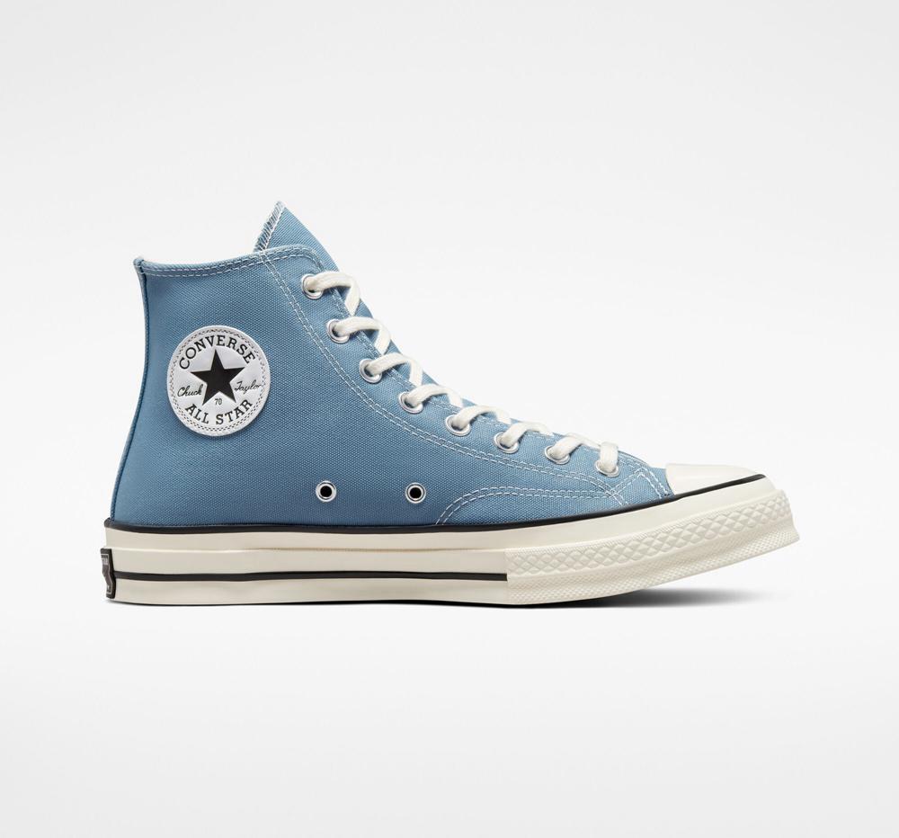 Indigo Oxide / Egret / Black Converse Chuck 70 Vintage Canvas Unisex Women's High Tops US | 72419-YEUR