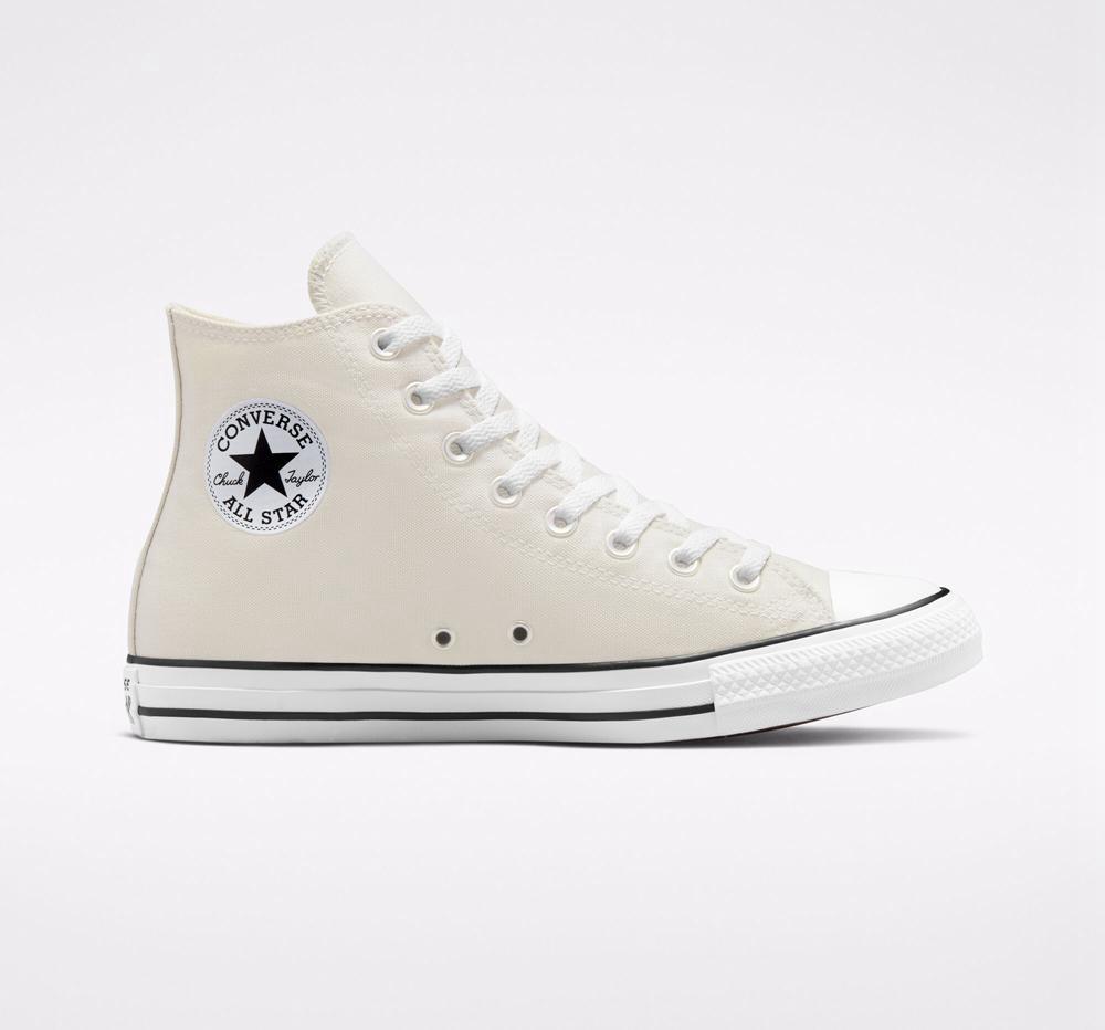 Khaki Pale Putty Converse Chuck Taylor All Star Seasonal Color Unisex Women's High Tops US | 10496-ZTHL