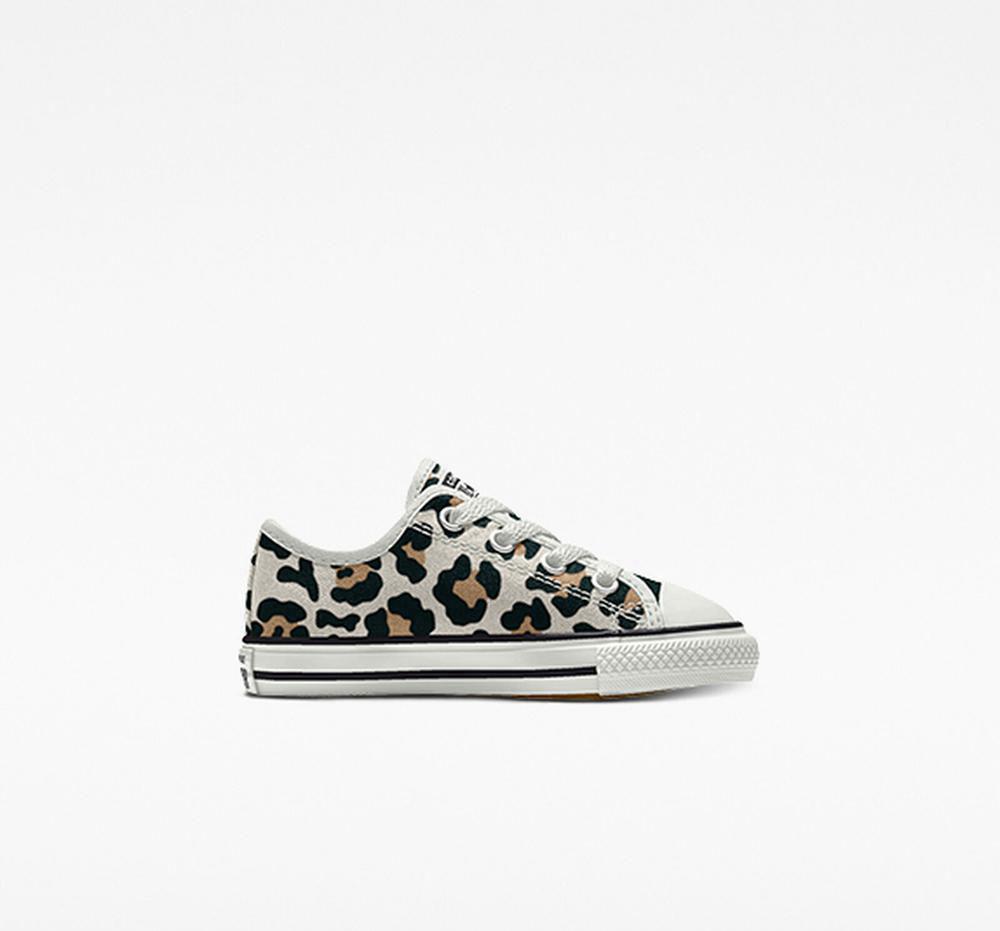 Leopard Converse Custom Chuck Taylor All Star By You Toddler Boys' Low Tops US | 37148-LWVI