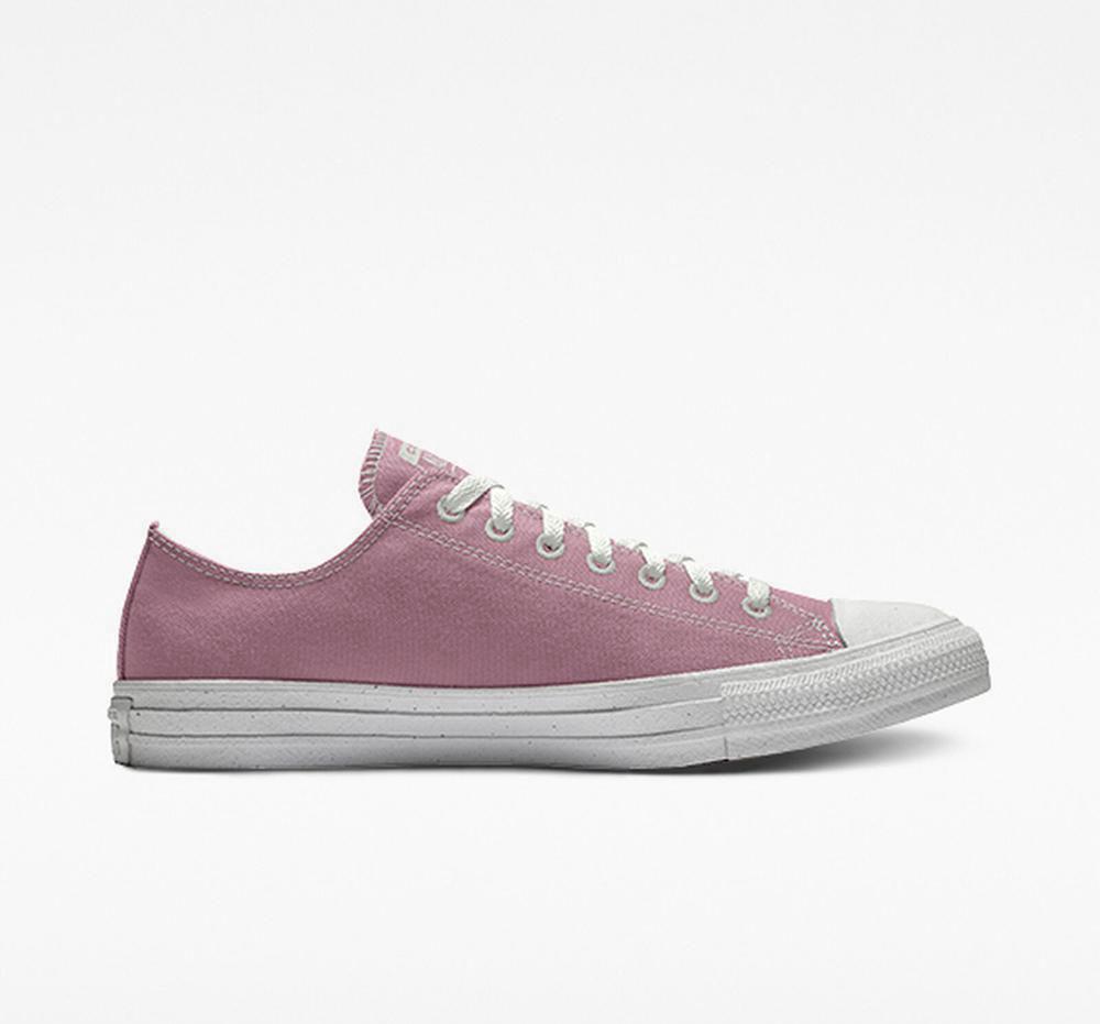 Lotuspink Converse Custom Chuck Taylor All Star Surplus By You Unisex Women's Low Tops US | 51793-OVGA