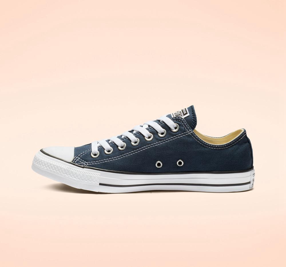 Navy Converse Chuck Taylor All Star Classic Unisex Men's Low Tops US | 26971-NGPW