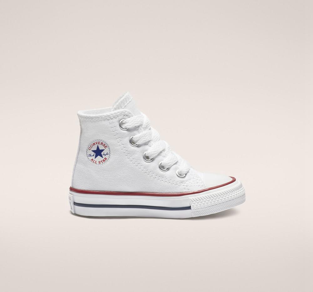 Optical White Converse Chuck Taylor All Star Classic Toddler Boys' High Tops US | 64129-NFGK