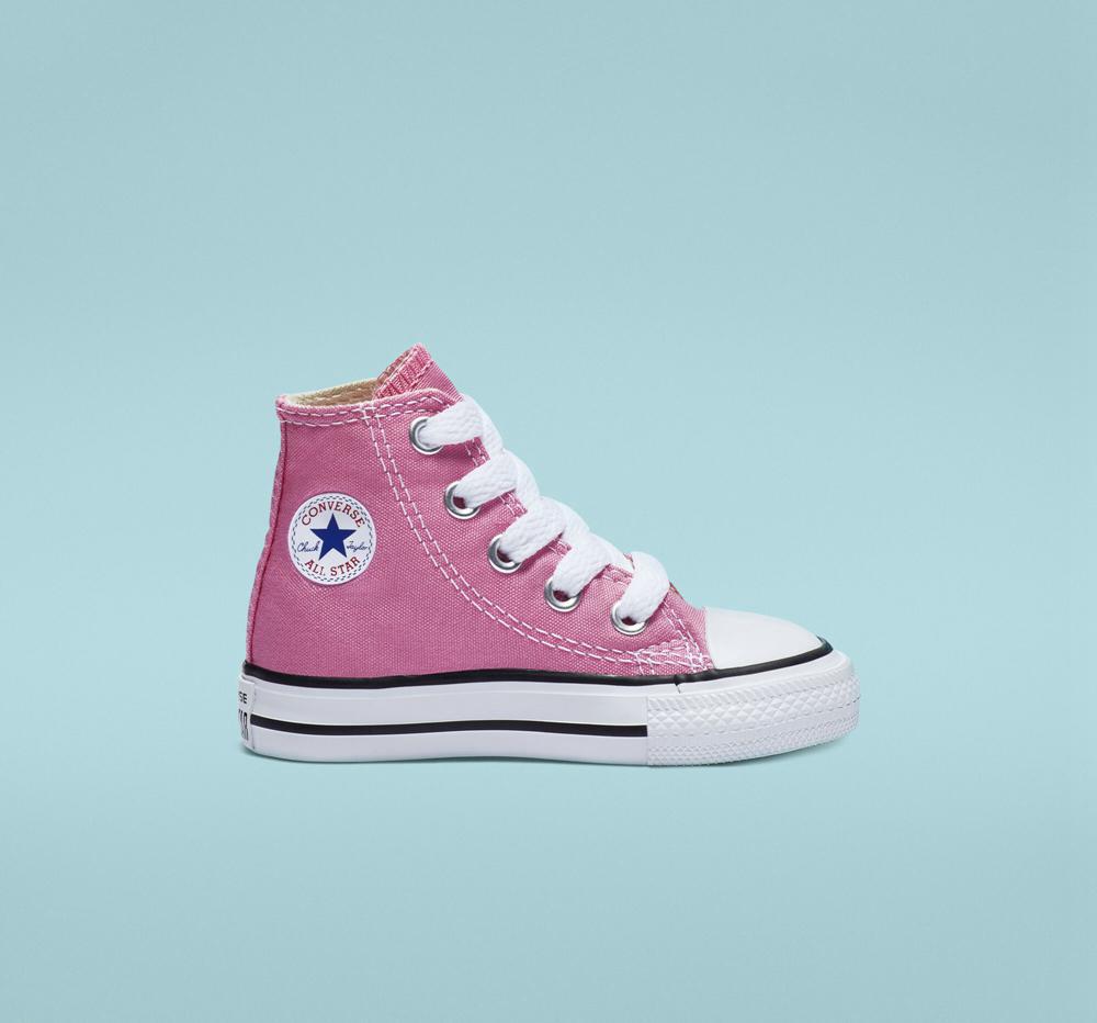 Pink Converse Chuck Taylor All Star Classic Toddler Girls' High Tops US | 07321-IBDK