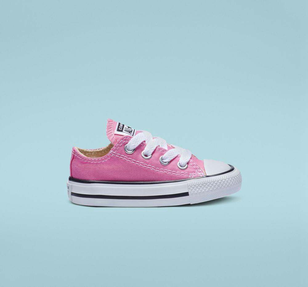 Pink Converse Chuck Taylor All Star Classic Toddler Girls' Low Tops US | 12367-TAEO