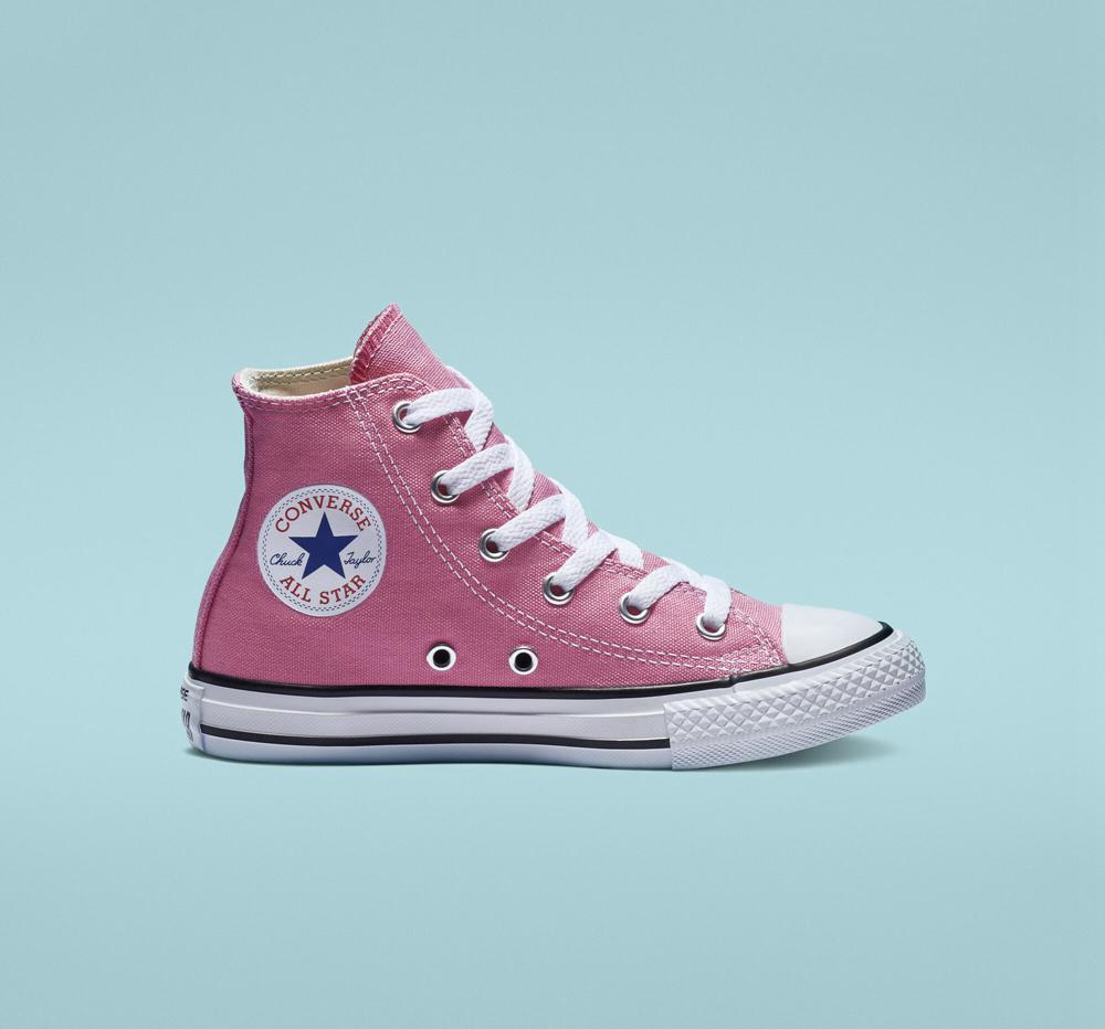 Pink Converse Chuck Taylor All Star Classic Little Kids Girls' High Tops US | 14983-CMDB