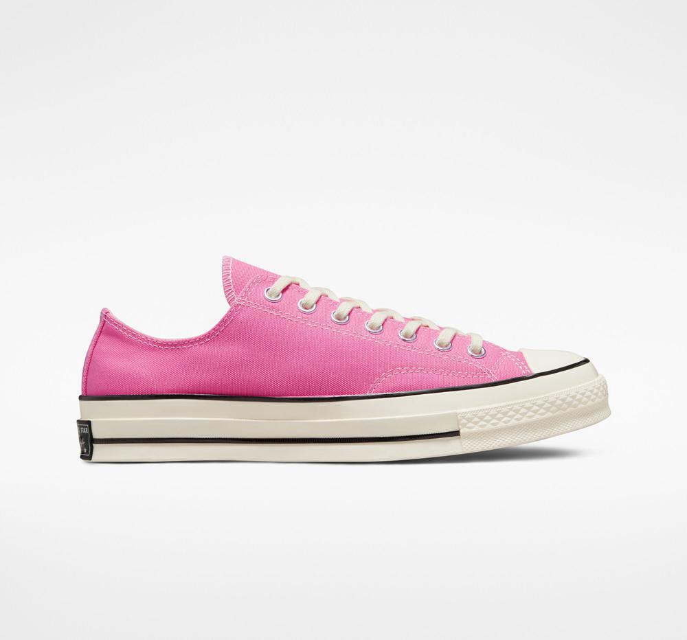 Pink / Egret / Black Converse Chuck 70 Vintage Canvas Unisex Women's Low Tops US | 13762-EAGU