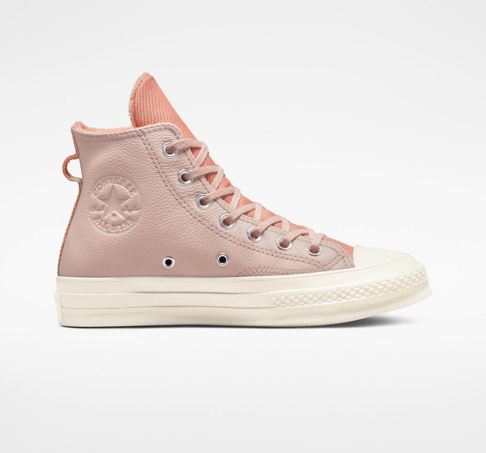 Pink Stone Mauve / Terra Blush / Egret Converse Chuck 70 Counter Climate Unisex Women's High Tops US | 28069-QWIN