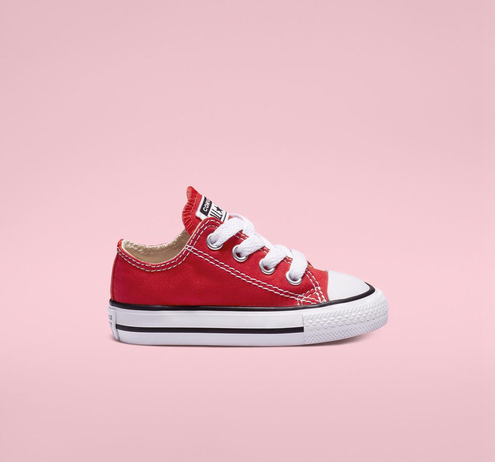 Red Converse Chuck Taylor All Star Classic Toddler Girls' Low Tops US | 08615-IUXQ