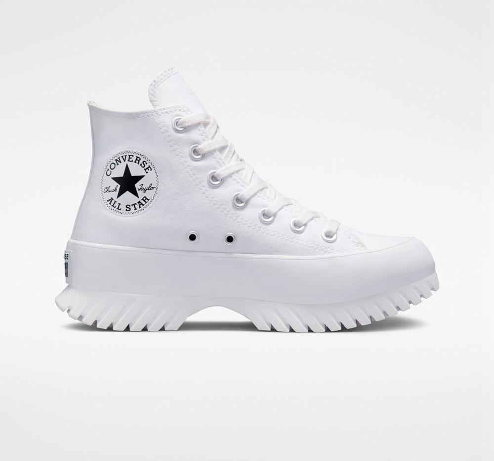 White / Egret / Black Converse Chuck Taylor All Star Lugged 2.0 Unisex Men's Boots US | 02197-RSQM