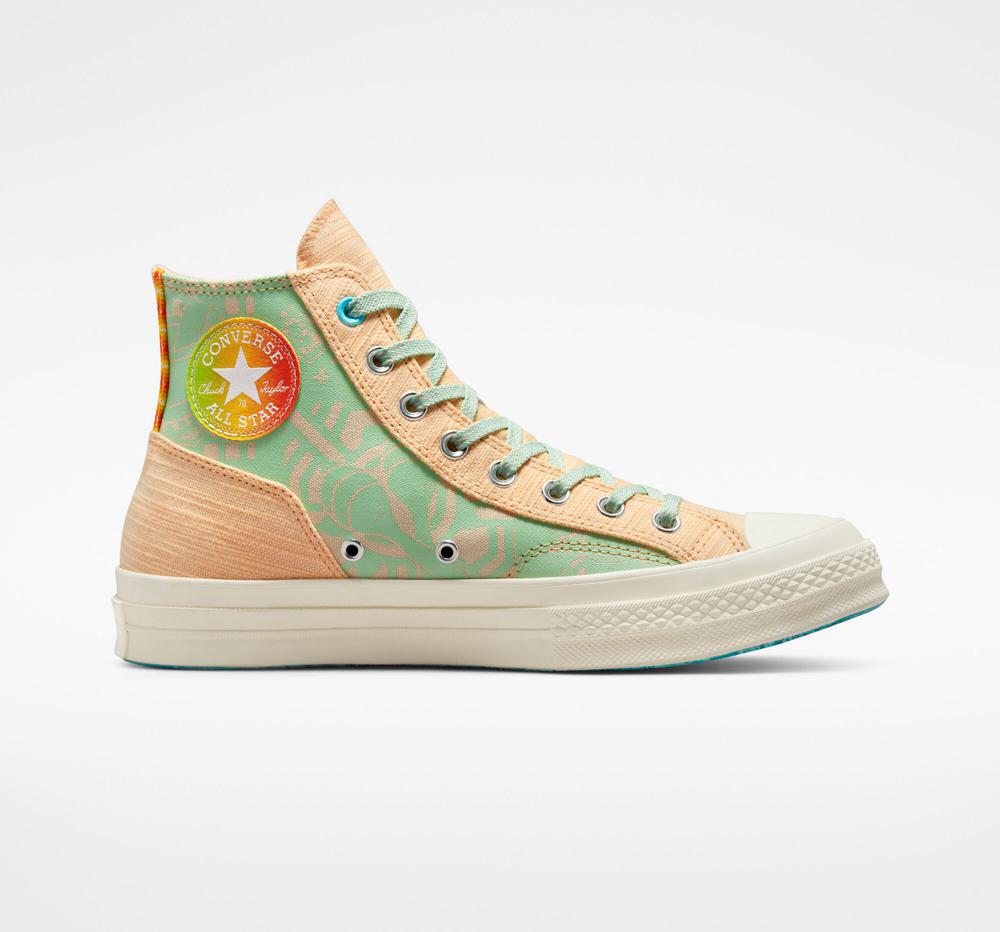 White Onyx / Natural Ivory Converse Chuck 70 Mi Gente%2C Mi Alegria Unisex Women's High Tops US | 25098-IUQJ