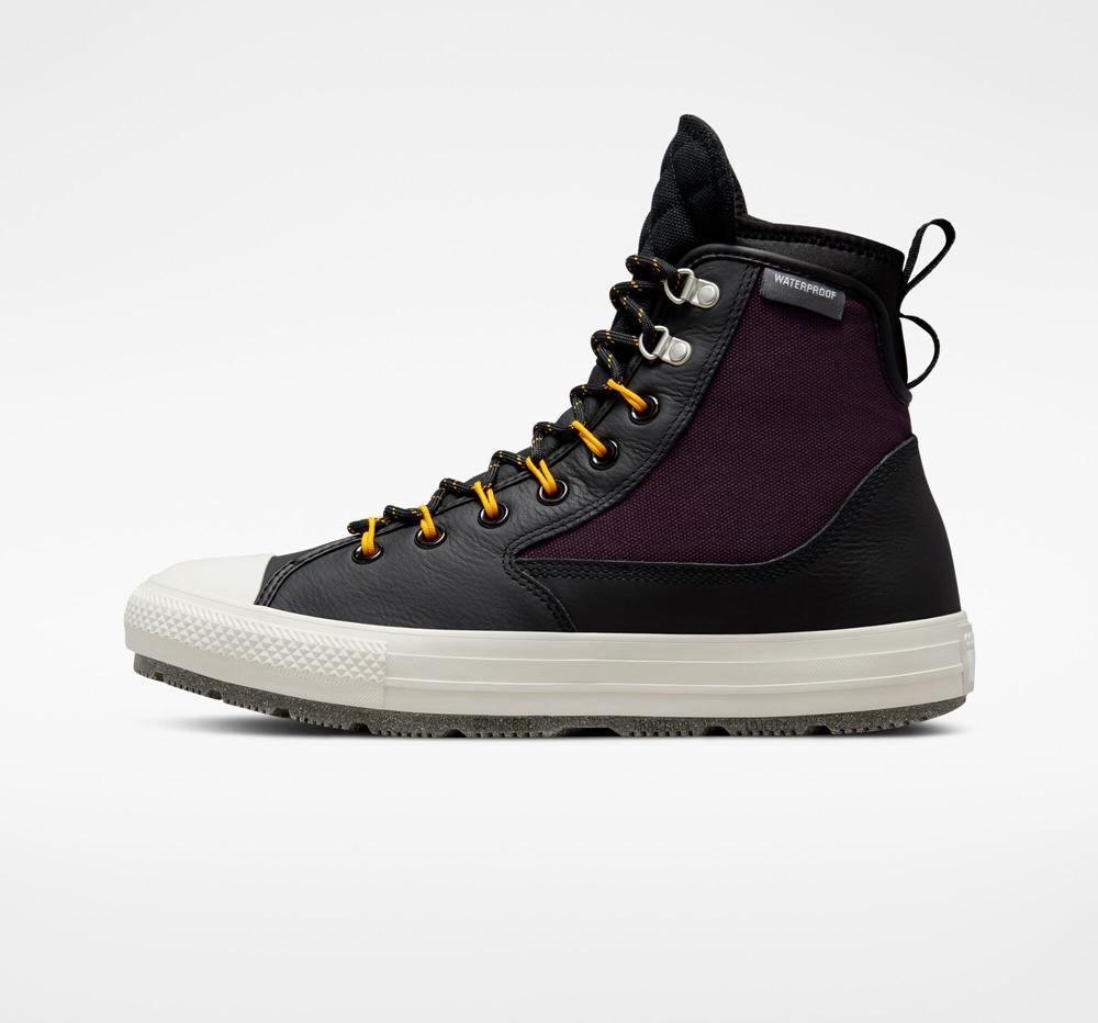 Black / Black Cherry Converse Chuck Taylor All Star All Terrain Counter Climate Unisex Women's Boots  US |  21459-LATU