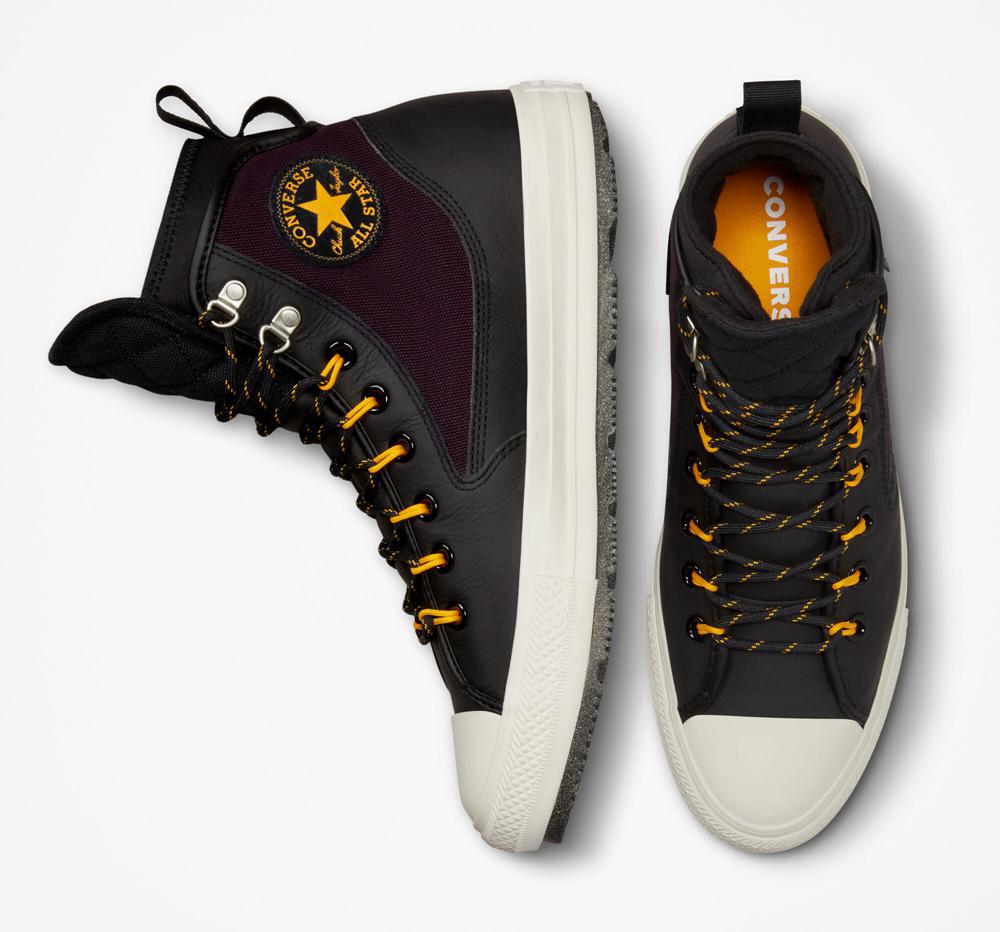 Black / Black Cherry Converse Chuck Taylor All Star All Terrain Counter Climate Unisex Women's Boots  US |  21459-LATU