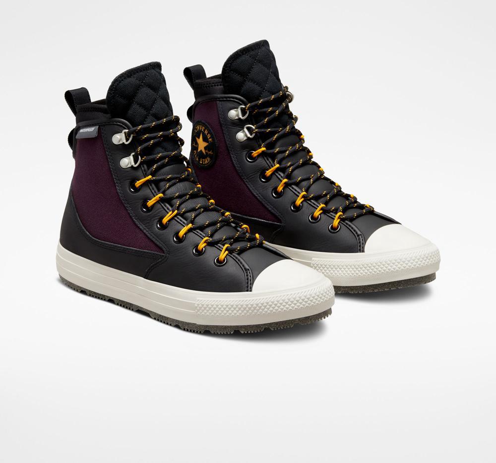 Black / Black Cherry Converse Chuck Taylor All Star All Terrain Counter Climate Unisex Women's Boots  US |  21459-LATU