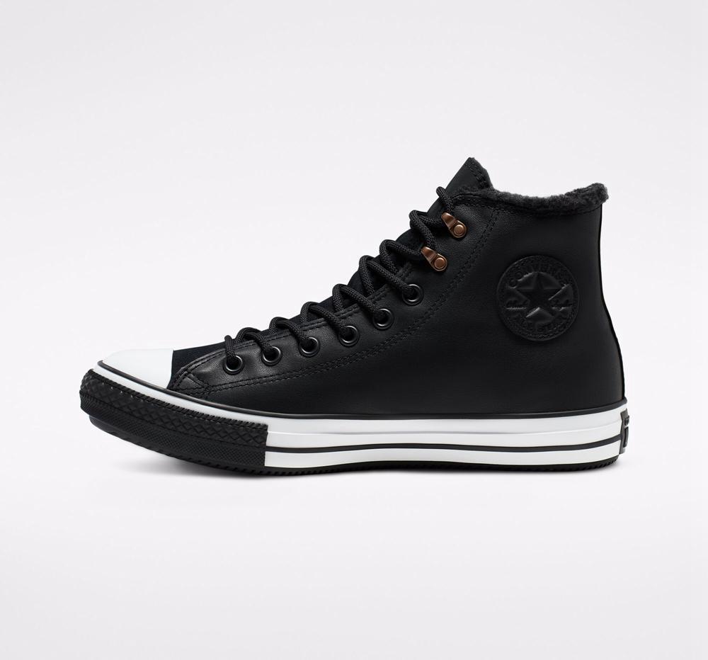 Black / Black / White Converse Chuck Taylor All Star Winter Gore Tex Unisex Men's Boots  US |  47562-XSPU