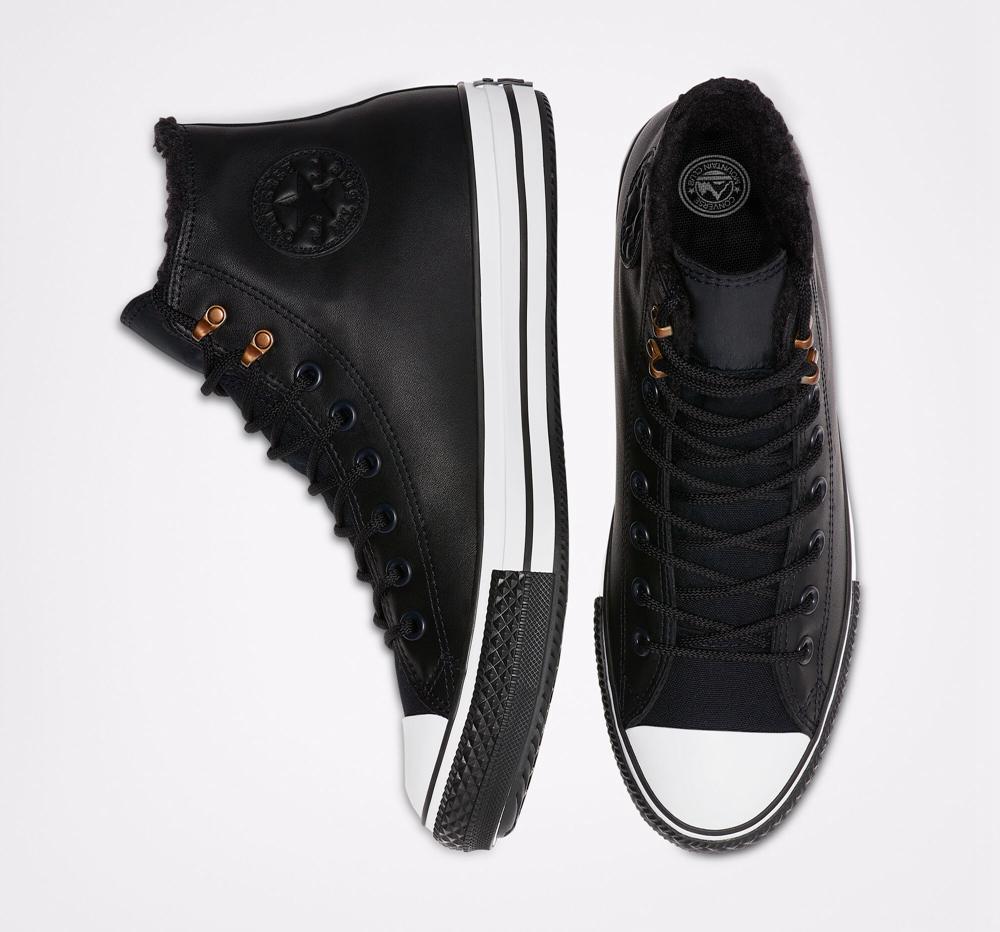 Black / Black / White Converse Chuck Taylor All Star Winter Gore Tex Unisex Men's Boots  US |  47562-XSPU