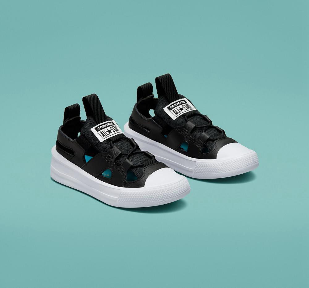 Black / Black / White Converse Chuck Taylor All Star Ultra Sandal Little Kids Boys' Low Tops  US |  60439-WOIT