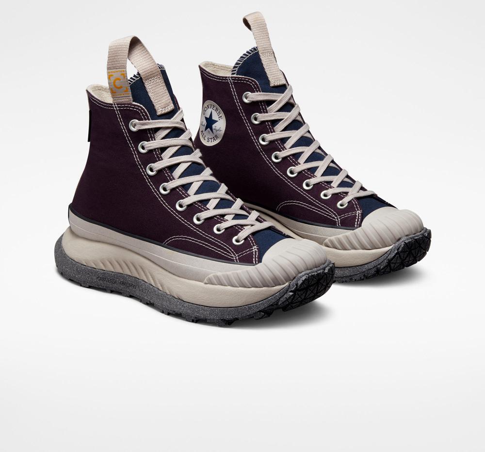 Black Cherry / Papyrus / Obsidian Converse Chuck 70 At Cx Counter Climate Unisex Women's High Tops  US |  08453-LEPI