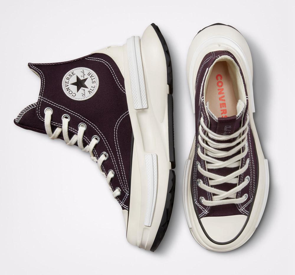 Black Cherry / White / Egret Converse Run Star Legacy Cx Unisex High Top Men's Platform Shoes  US |  20376-IWDF