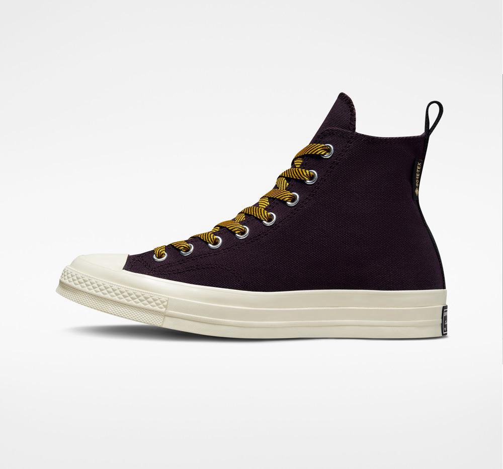 Black Cherry / Yellow / Egret Converse Chuck 70 Counter Climate Gore Tex Unisex Men's Boots  US |  03492-KONS