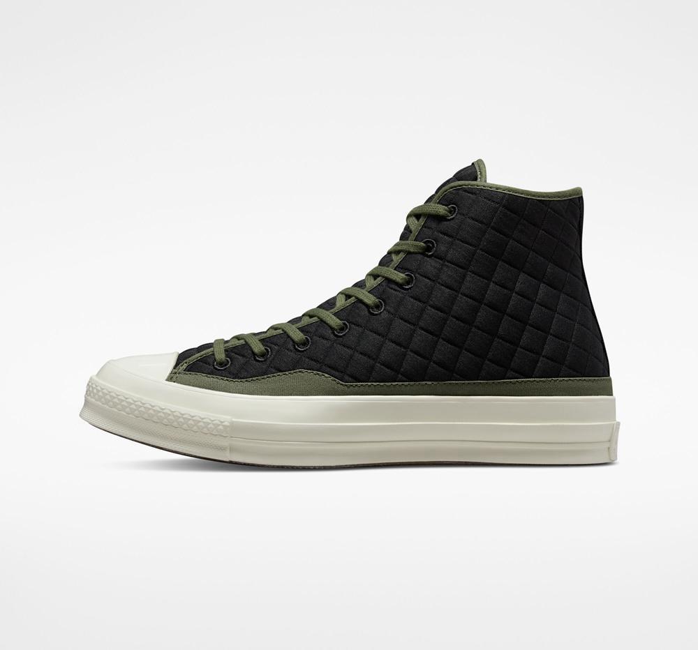 Black Converse Chuck 70 Quilted Unisex Men's High Tops  US |  65839-LMTN