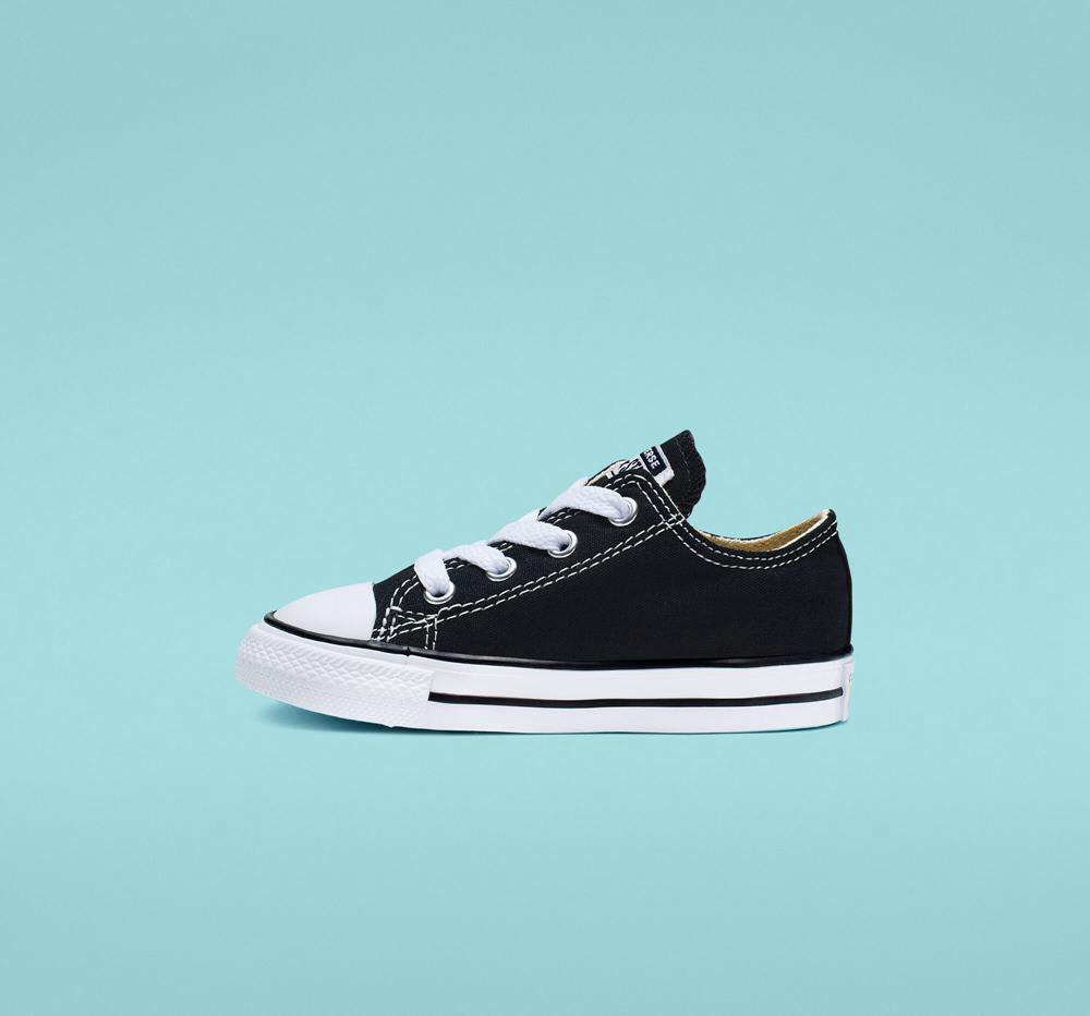 Black Converse Chuck Taylor All Star Classic Toddler Boys' Low Tops  US |  50492-LOZF