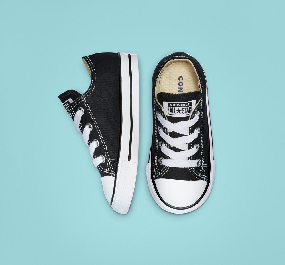 Black Converse Chuck Taylor All Star Classic Toddler Boys' Low Tops  US |  50492-LOZF