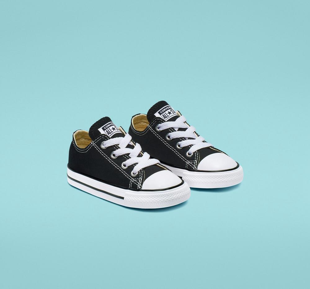 Black Converse Chuck Taylor All Star Classic Toddler Boys' Low Tops  US |  50492-LOZF