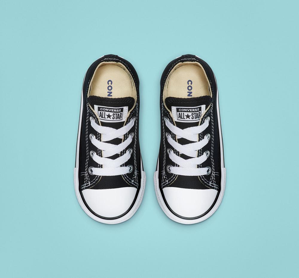 Black Converse Chuck Taylor All Star Classic Toddler Boys' Low Tops  US |  50492-LOZF