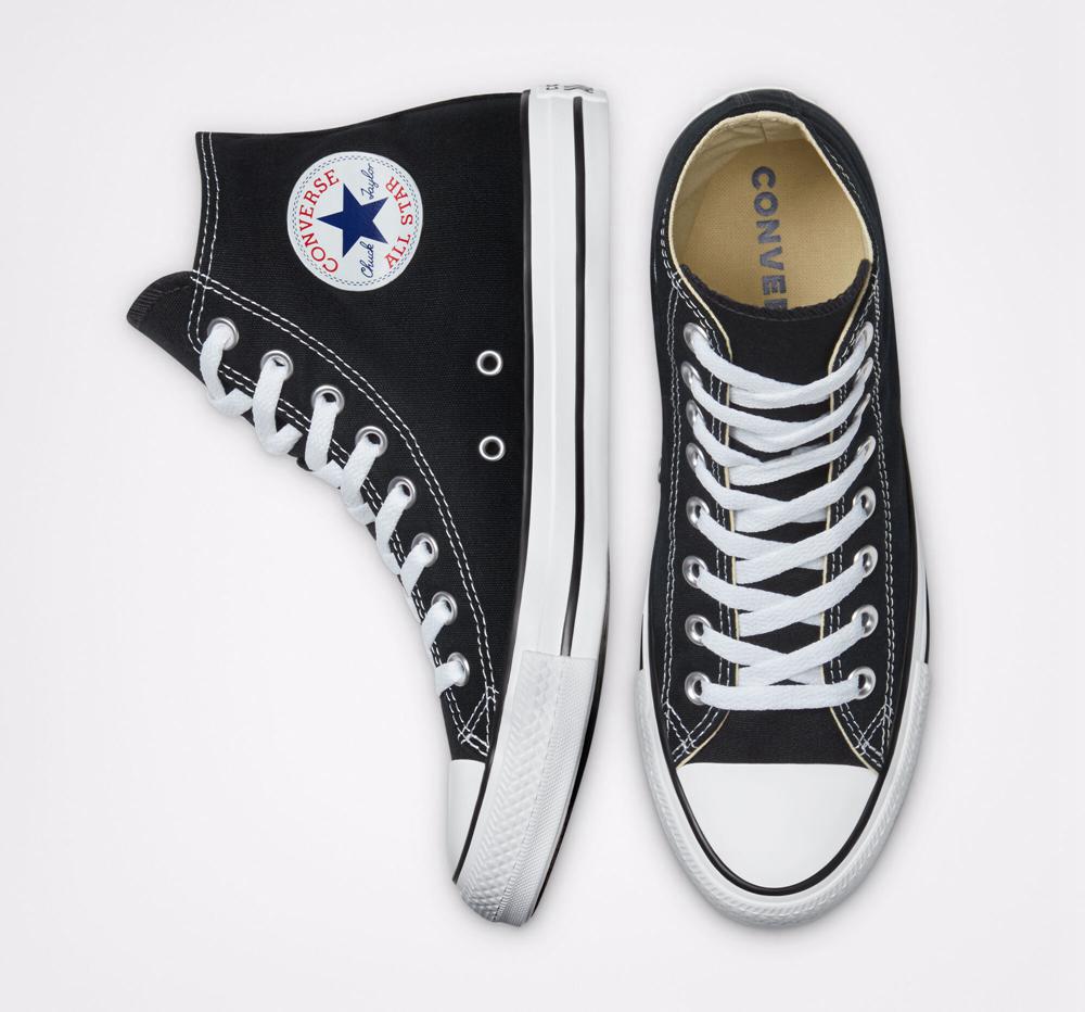 Black Converse Chuck Taylor All Star Classic Unisex Women's High Tops  US |  81763-WEBU