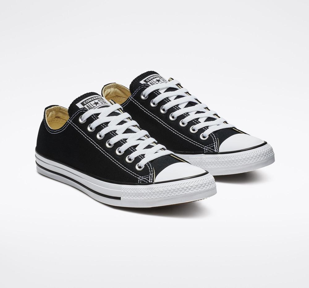 Black Converse Chuck Taylor All Star Classic Unisex Men's Low Tops  US |  85264-YAJP