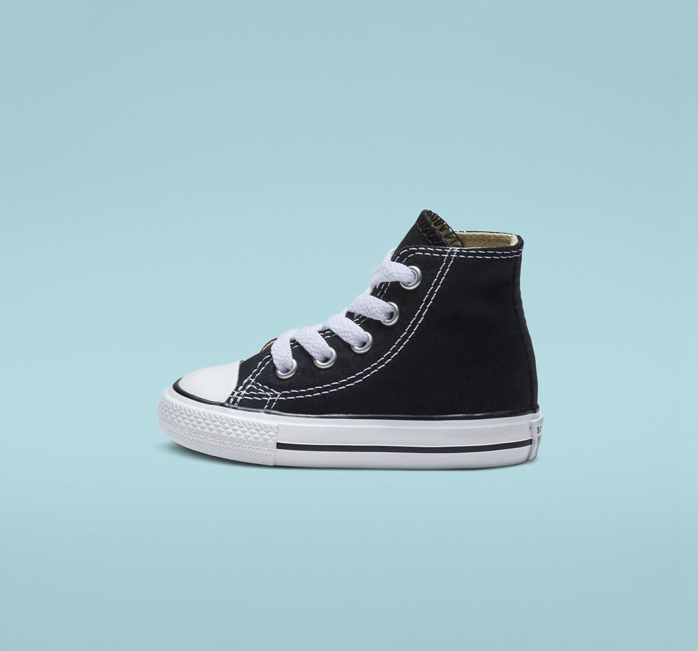 Black Converse Chuck Taylor All Star Classic Toddler Boys' High Tops  US |  87603-TMGC