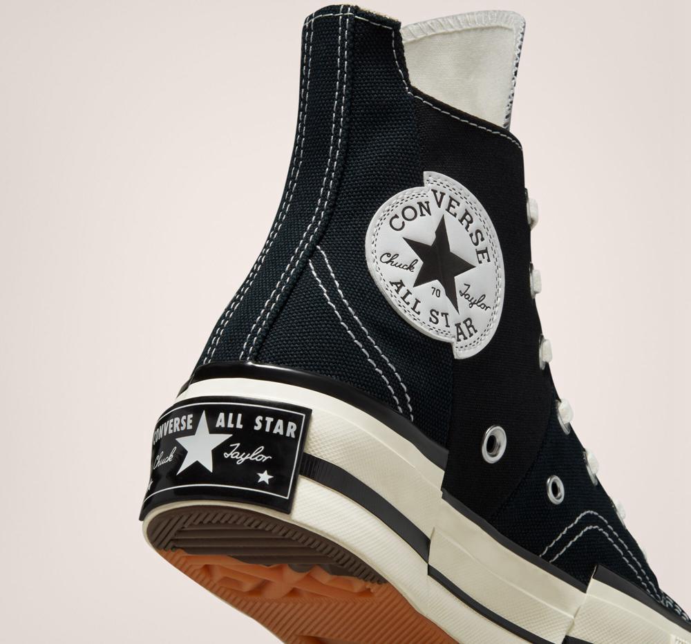 Black / Egret / Black Converse Chuck 70 Plus Unisex Women's High Tops  US |  41396-ZPLO